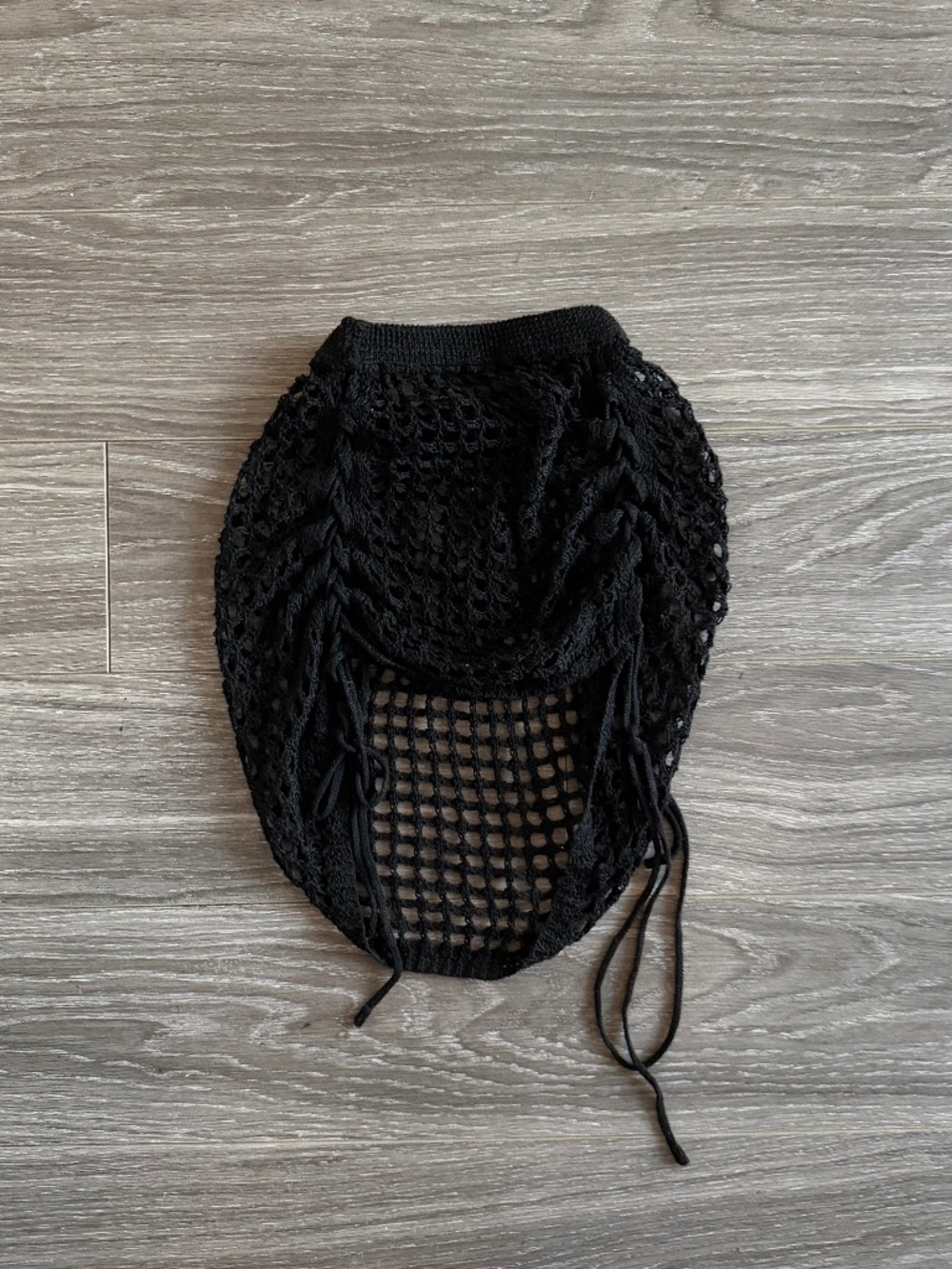 Black Knit Swim Cover Up